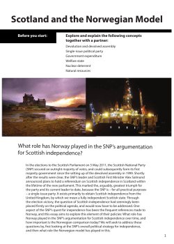 Scotland and the Norwegian Model