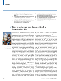 Ebola in west Africa: from disease outbreak to humanitarian