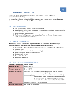 R1 Regulations - Town of Hague