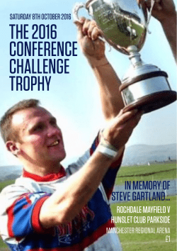 the 2016 conference challenge trophy