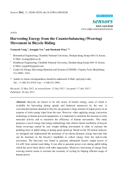 Harvesting Energy from the Counterbalancing (Weaving