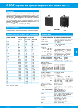 Magnetic and Hydraulic-Magnetic Circuit Breaker 8340