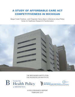 Michigan - Brookings Institution
