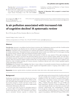 Is air pollution associated with increased risk of