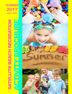 Activity Brochure PDF - City of Satellite Beach