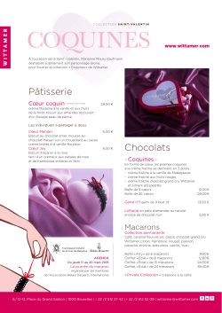 Chocolats P&acirc;tisserie