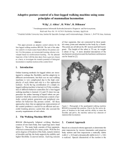 Adaptive posture control of a four