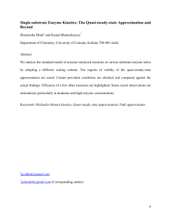Single-substrate Enzyme Kinetics: The Quasi
