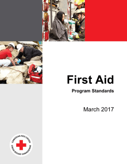 First Aid - Canadian Red Cross