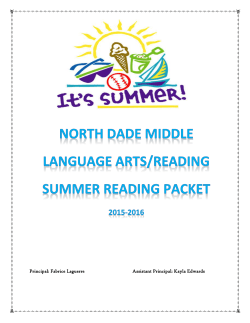 Principal: Fabrice Laguerre Assistant Principal: Kayla Edwards