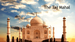 The Taj Mahal