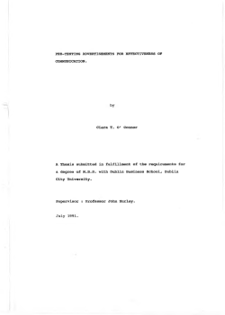 PRE—TESTING ADVERTISEMENTS FOR - DORAS