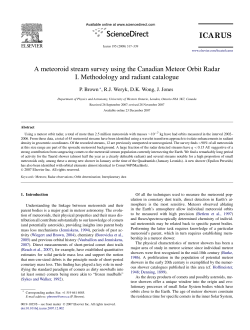 A meteoroid stream survey using the Canadian