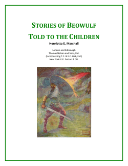 STORIES OF BEOWULF TOLD TO THE CHILDREN