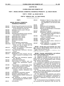 Florida Statutes Chapter 499