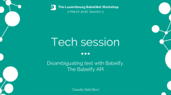 Tech session