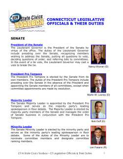 Officials and their duties - CT