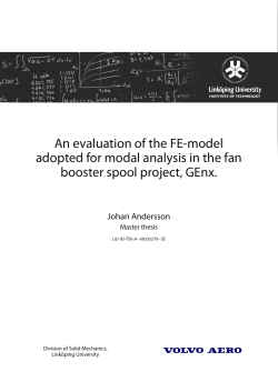 An evaluation of the FE-model adopted for modal