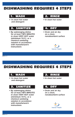 dishwashing requires 4 steps