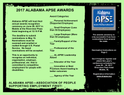 2017 alabama apse awards - AL-APSE