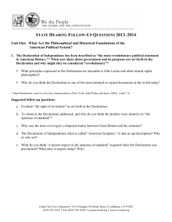 state hearing follow-up questions 2013&ndash;2014