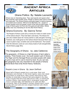 Ancient Africa Articles