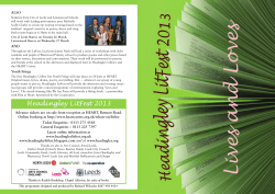 Headingley LitFest 2013