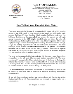 How To Read Your Upgraded Water Meter