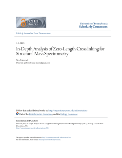 In-Depth Analysis of Zero-Length Crosslinking for Structural Mass