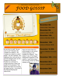 Food Gossip November #3