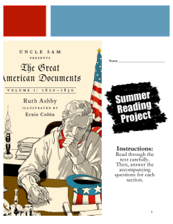 Summer Reading Project