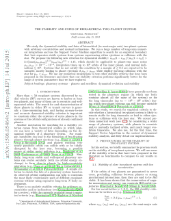 The stability and fates of hierarchical two