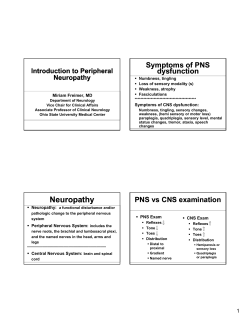 Neuropathy - OSU Center for Continuing Medical Education