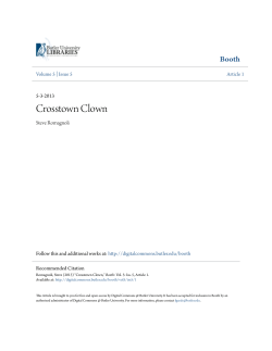Crosstown Clown - Digital Commons @ Butler University