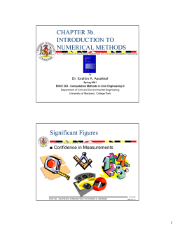 CHAPTER 3b. INTRODUCTION TO NUMERICAL