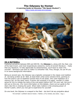 The Odyssey by Homer - Six Crows Alliance for the Pursuit of