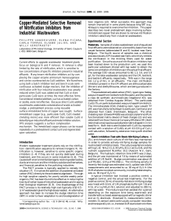 Copper-Mediated Selective Removal of Nitrification Inhibitors from