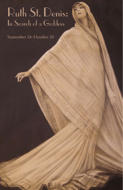 Ruth St. Denis - Adelphi University Libraries