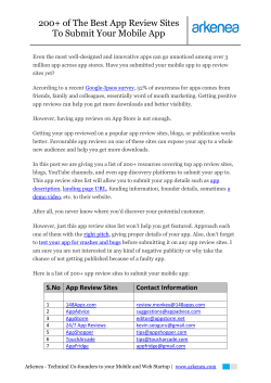 200+ of The Best App Review Sites To Submit Your
