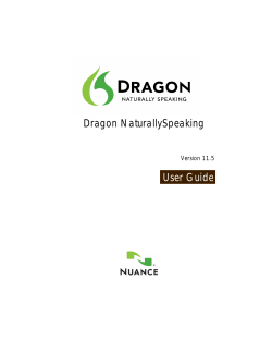 Dragon NaturallySpeaking User Guide