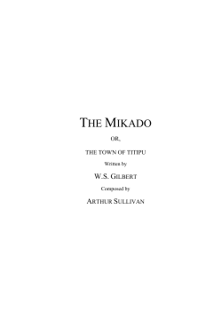the mikado - The Gilbert and Sullivan Archive
