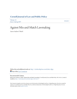 Against Mix-and-Match Lawmaking