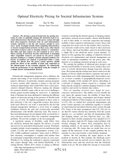 Optimal Electricity Pricing for Societal Infrastructure Systems