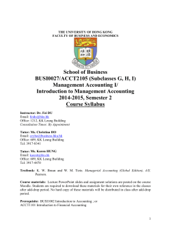 BUS Intr I0027/A Ma roducti 2 Schoo ACCT nagem on to M 2014