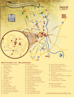 Historical Markers - VisitFayettevilleNC.com