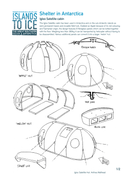 Shelter in Antarctica Igloo Satellite Cabin