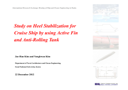 Study on Heel Stabilization for Cruise Ship by using Active Fin and