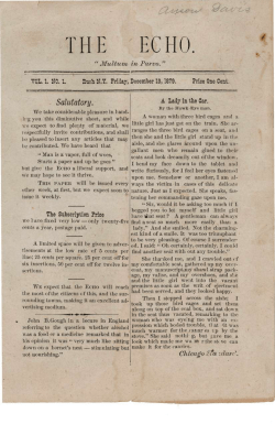 THE ECHO. - NYS Historic Newspapers