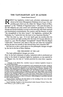 The Taft-Hartley Act in Action - Chicago Unbound