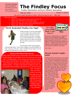 February Newsletter - Findley Elementary School